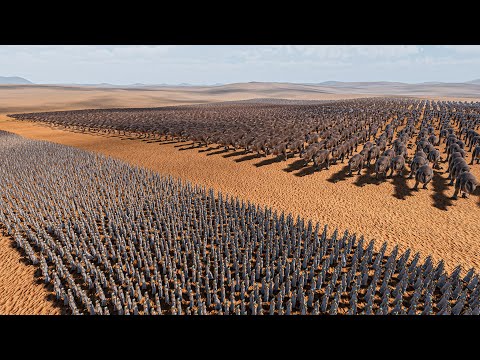 10.000 CLEOPATRA ATTACKED BY 100.000 T-REX - Ultimate Epic Battle Simulator 2 UEBS 2