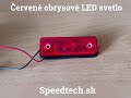 Obrysové LED svetlo 12V / 24V - červené 3xLED (96x31mm) - Video Youtube