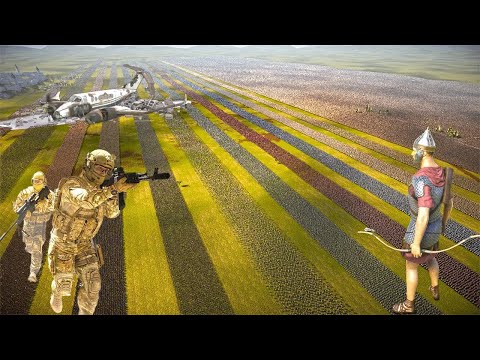 3,000,000 Romans Attacked on Delta Force Base Station | Ultimate Epic Battle Simulator 2