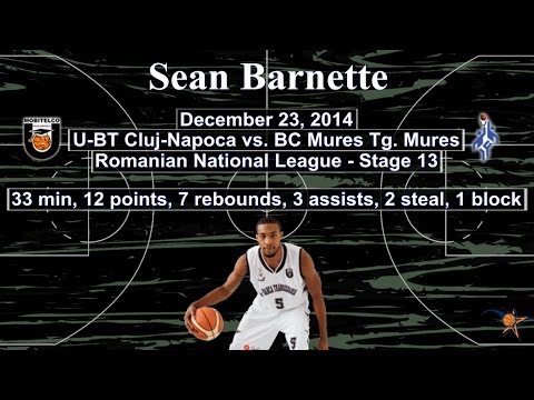 Sean Barnette - U-BT Cluj vs BC Mures 23 DEC 2014