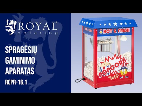 vaizdo įrašas - Spragėsių gaminimo aparatas - amerikietiškas dizainas