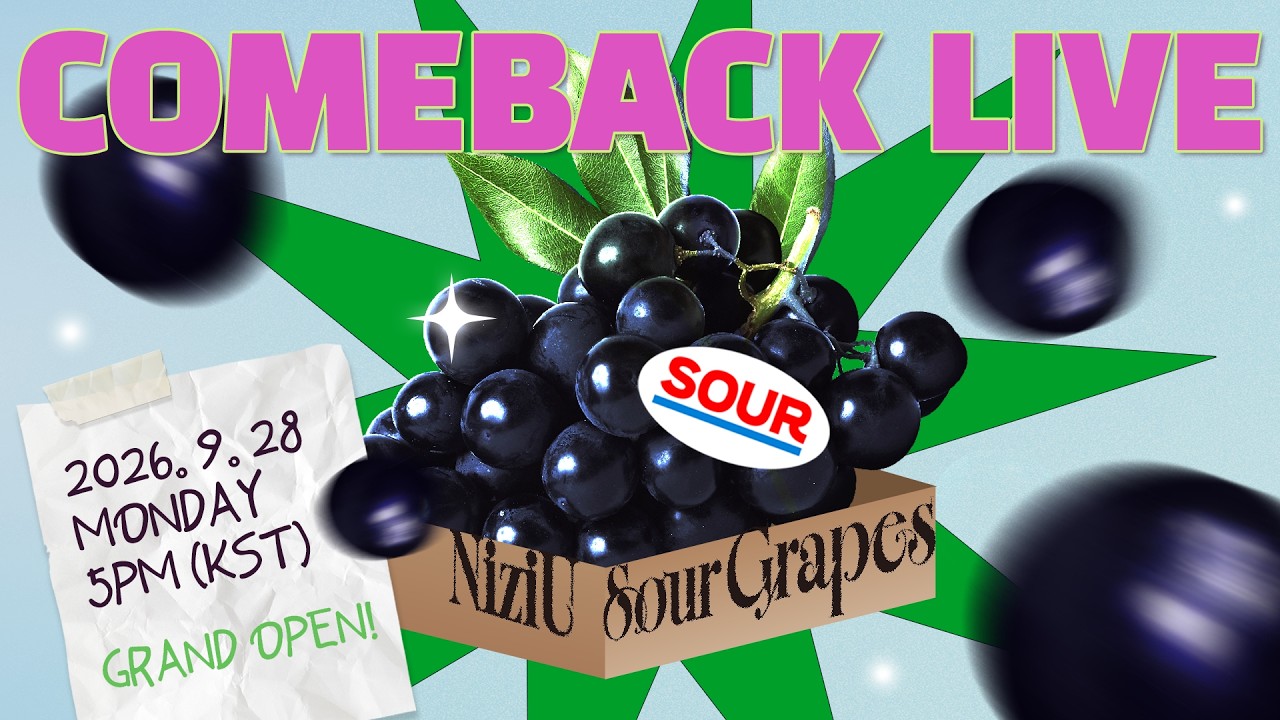 NiziU(니쥬) Korea 1st Mini Album "Sour Grapes"COMEBACK LIVE