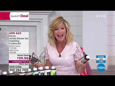 Korres – Feuchtigkeitsspendendes Duschgel, 5-teiliges Set