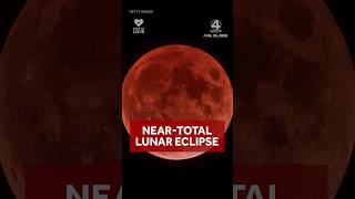 Near-total lunar eclipse: Timing, cloud coverage forecast