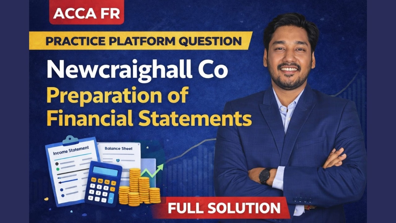 ACCA FR Practice Platform – Newcraighall Co Full Solution | Financial Statements