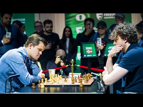 Magnus Carlsen makes a strong comeback to defeat Hans Niemann! The match is now tied at 1.5-1.5