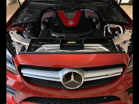 Mercedes C43 BMS Dual Air Intake Installation