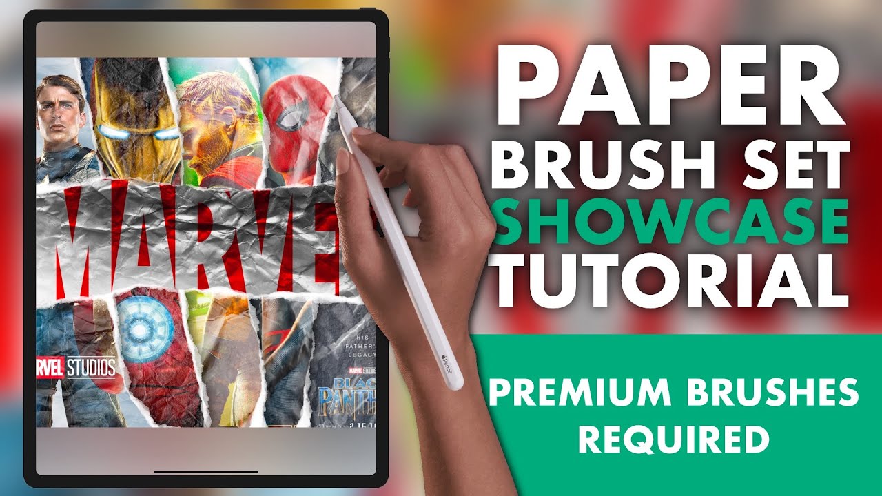 PAPER BRUSHES - PREMIUM Procreate tutorial