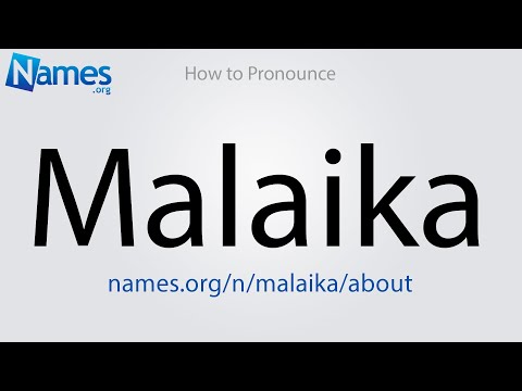 How to Pronounce Malaika