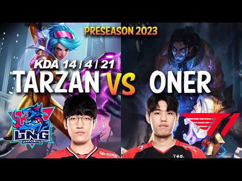 LNG Tarzan vs T1 Oner - VI vs SYLAS Jungle - KR Ranked
