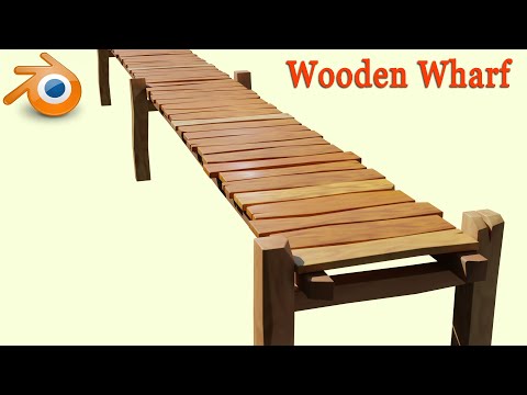 How to make Wooden Wharf in Blender | Blender tutorial #oe262