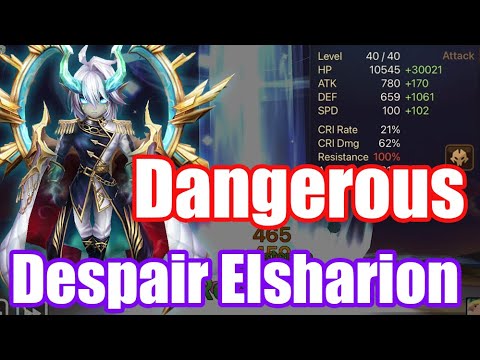 【Summoners War RTA】It's dangerous! The Power Despair & Revenge Elsharion, Don't touch him!