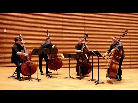 NY Bass Quartet live at ISB on June 7: "Give me some G-String!" (Martin Wind)