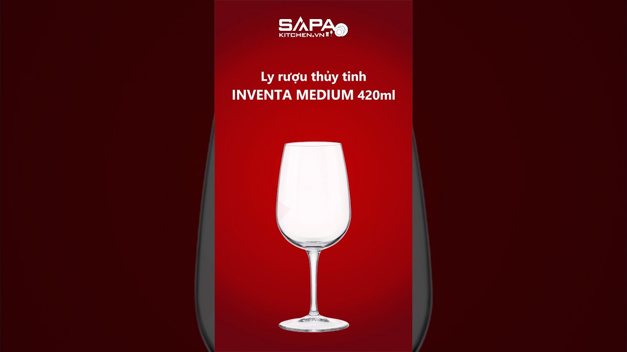 Ly rượu thủy tinh Inventa Medium 42cl
