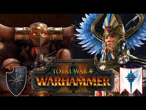 Archaon and his elf smasher army | Warriors of Chaos vs High Elves | Total War: Warhammer 2