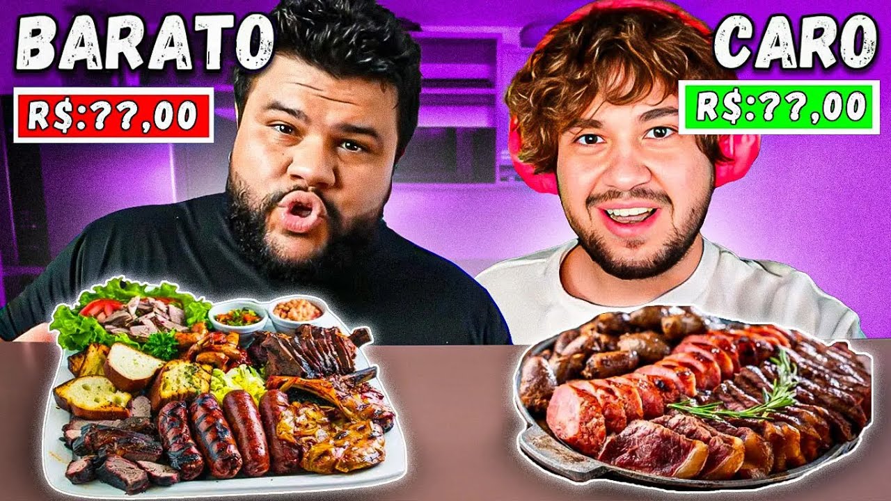Rodízio de Churrasco em casa! | Caro vs Barato - React Thiago Quatroque