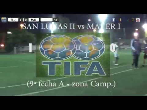 1 SAN LUCAS II vs MATER I 0 - 9ª fecha A zona Camp  -  11-06-2016
