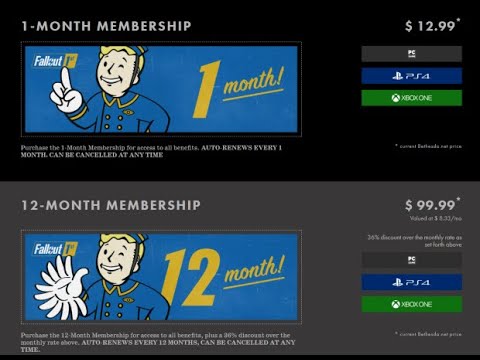 Fallout 76 adds a 100$ dollar annual subscription!!! 🙄