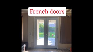 How to convert window to french doors