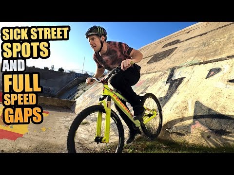 SICK STREET SPOTS AND FULL SPEED GAPS - URBAN MTB FREERIDE