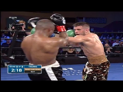 TKO round 8//Sergey Derevyanchenko vs. Mike Guy//Highlights