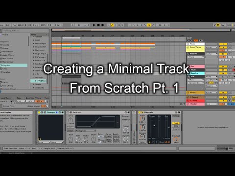 Creating a Minimal House Track from Scratch Part 1. w/Jason Esun