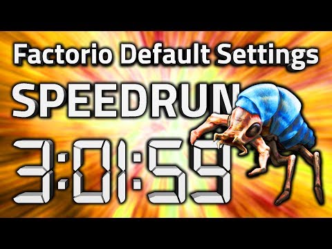 Factorio "Default Settings" Speedrun in 3:01:59 by AntiElitz [Former 0.17.60+ World Record]