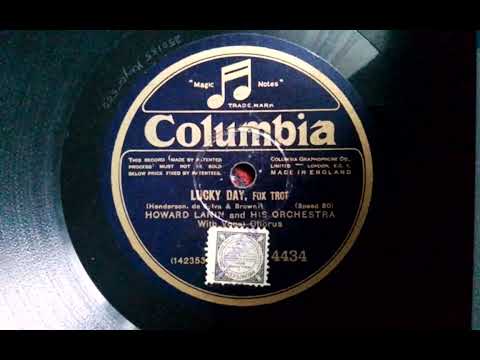 Howard Lanin & his Orchestra  Lucky Day  Columbia 4434 (1926)