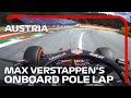 Max Verstappen's Onboard Pole Lap | 2021 Austrian Grand Prix | Pirelli