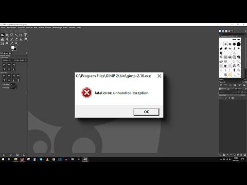 Gimp fatal error Meine Lösung