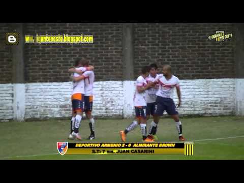 DEPORTIVO ARMENIO 2 - 1 ALMIRANTE BROWN(LOS GOLES) www.giganteoeste.blogspot.com