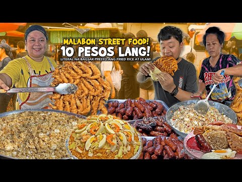 10Pesos Lang! "Mga MURANG PAGKAIN sa MALABON" Overload Okoy sa Palengke at Kanto Fried Rice sa Kalye