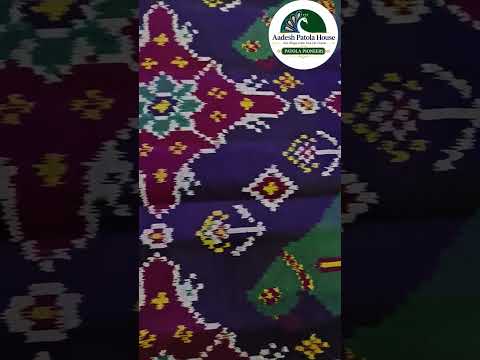Jamli Single ikat Patola Saree Tulsi Pallu