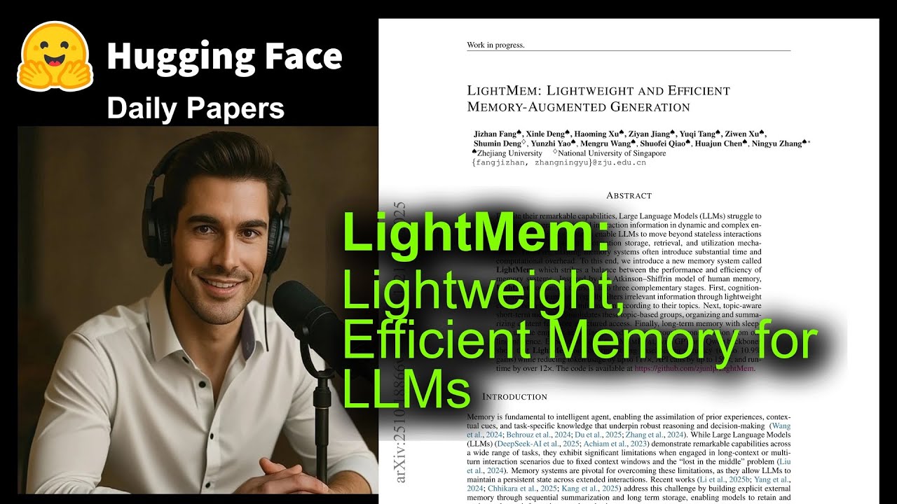 LightMem: Lightweight, Efficient Memory for LLMs