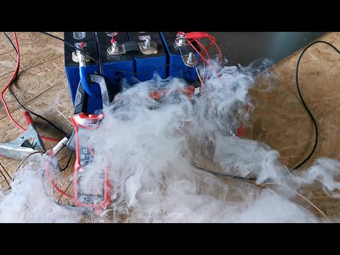 Kurzschluss an einer Lifepo4 Batterie mit BMS video