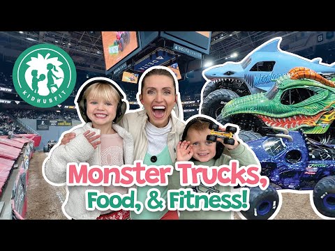 Monster Trucks & Exercise For Kids! Healthy Snacks! Educational Video! Monster Jam! Motorcycle Jumps - Kingdom Kids Zone, Little Learners - Happy Hubbard’s - Educational Videos for Kids