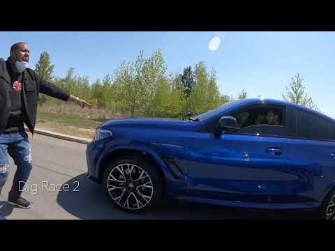BMW X6M vs Lamborghini Urus vs Jeep trackhawk Drag Race, Roll race