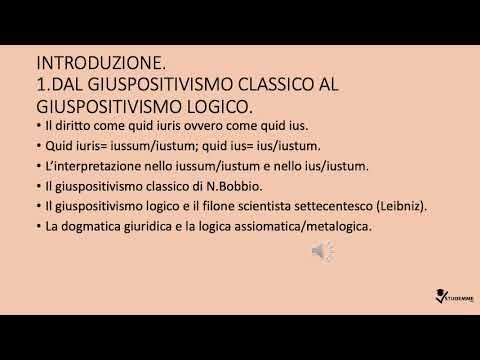 VIDEO RIASSUNTO TEORIA GENERALE DEL DIRITTO E DELL'INTERPRETAZIONE COMPLETO