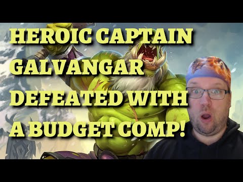 How to beat HEROIC Captain Galvangar on a BUDGET and unlock the equipment (Hearthstone Mercenaries)