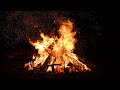 Peaceful Campfire at Sunrise Nature Relaxation Video with Crackling Fire Sounds