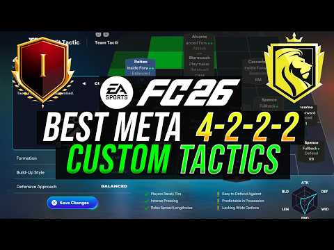 BEST META 4-2-2-2 CUSTOM TACTICS & FORMATION *POST PATCH* - FC 26