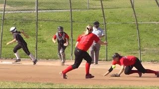 preview picture of video 'Full Game: Strike Force Vs Colton Pride. Fast Pitch Softball Showcase. Great Oak. Shortstop, 2nd'