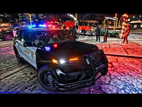 Playing GTA 5 As A POLICE OFFICER Patrol| GTA 5 Lspdfr Mod