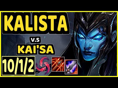 JAVAAA (KALISTA) vs KAI'SA - 10/1/2 KDA BOTTOM ADC GAMEPLAY - EUW Ranked GRANDMASTER