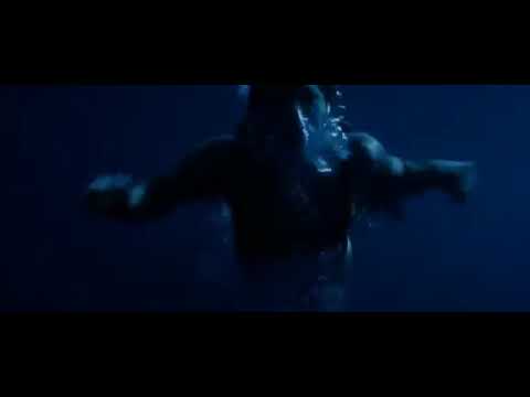 Elektra swimming in bra and panties scene