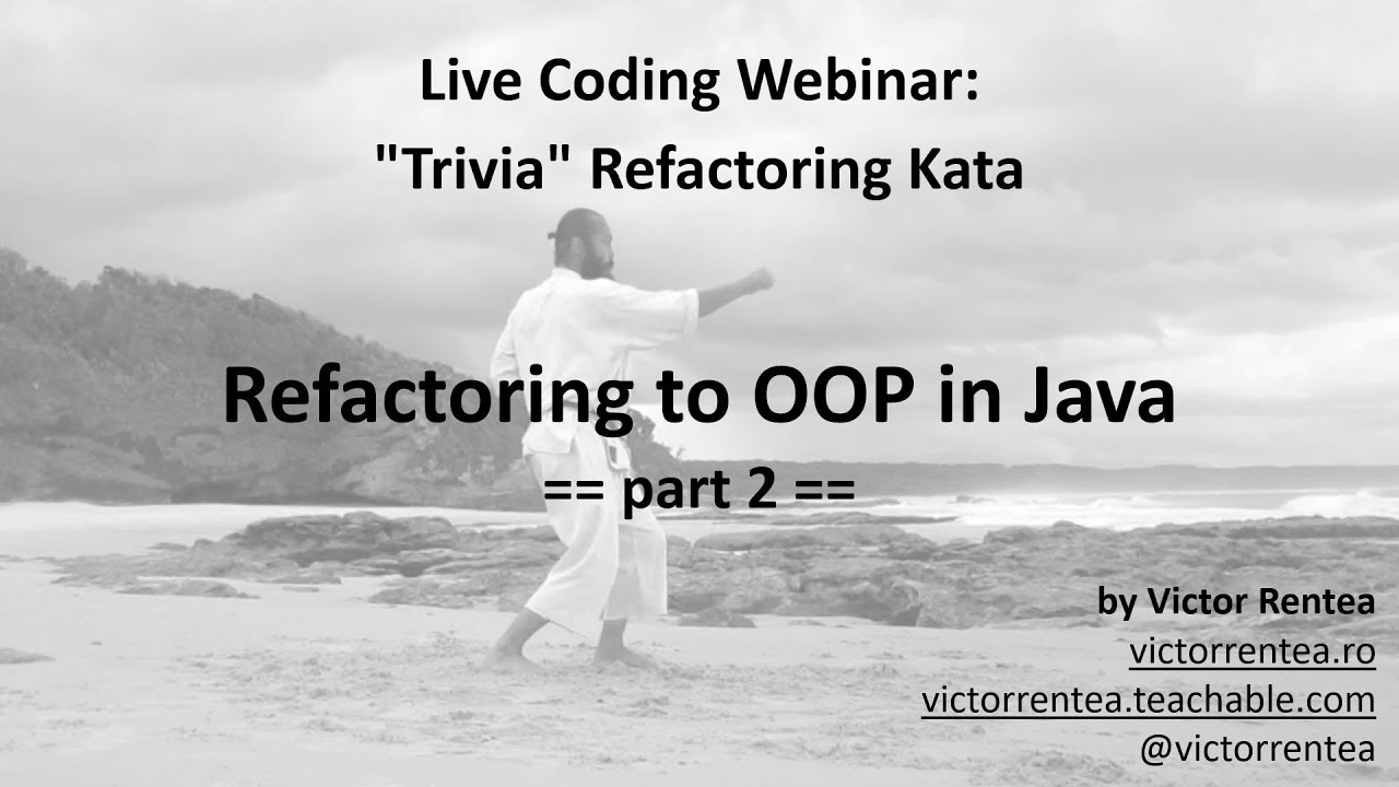 Refactoring to OOP in Java - Live-Coding Kata - "Trivia", part 2