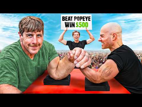 Beat World's Largest Arm at Arm Wrestling, Win $500