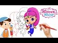Cara Menggambar Mewarnai Shimmer Shimmer And Shine How To Draw Shimmer Shimmer And Shine