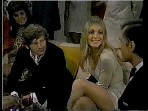 Hugh Hefner greets Sharon Tate & Roman Polanski