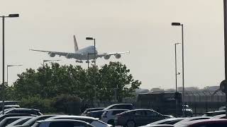 Qantas A380 landing at Heathrow Airport ✈️ 🦘